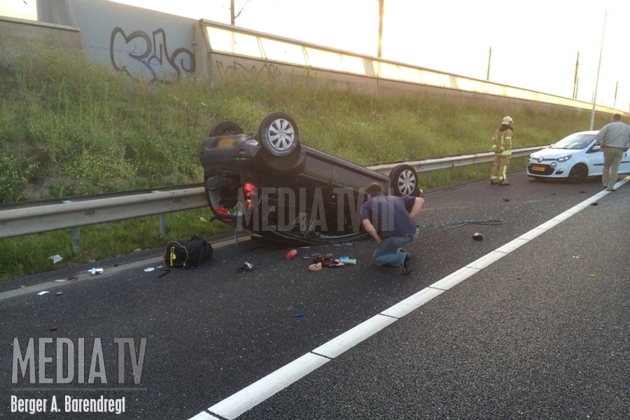 Ongevallen op snelweg A15 Rotterdam