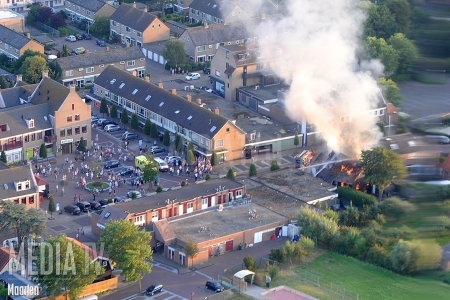 Explosie en brand in restaurant op Dorpsweg
