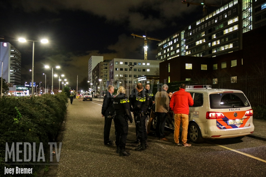 Melding schietpartij voor Erasmus MC Rotterdam bleek verzonnen (video)