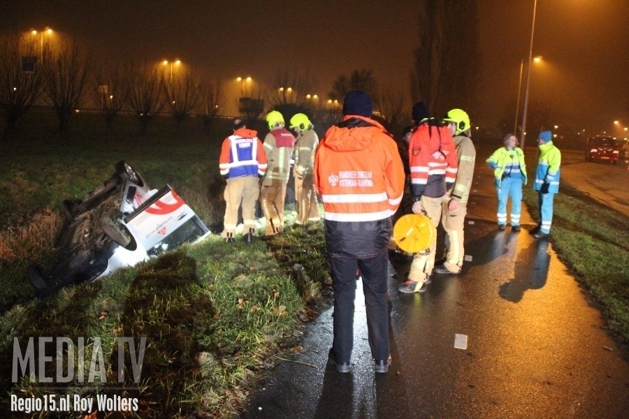 Bestuurder spoorloos na ongeval in Bleiswijk