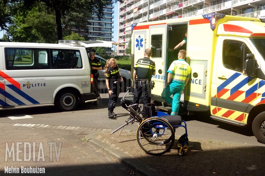Handbiker gewond bij ongeval Mozartlaan Schiedam