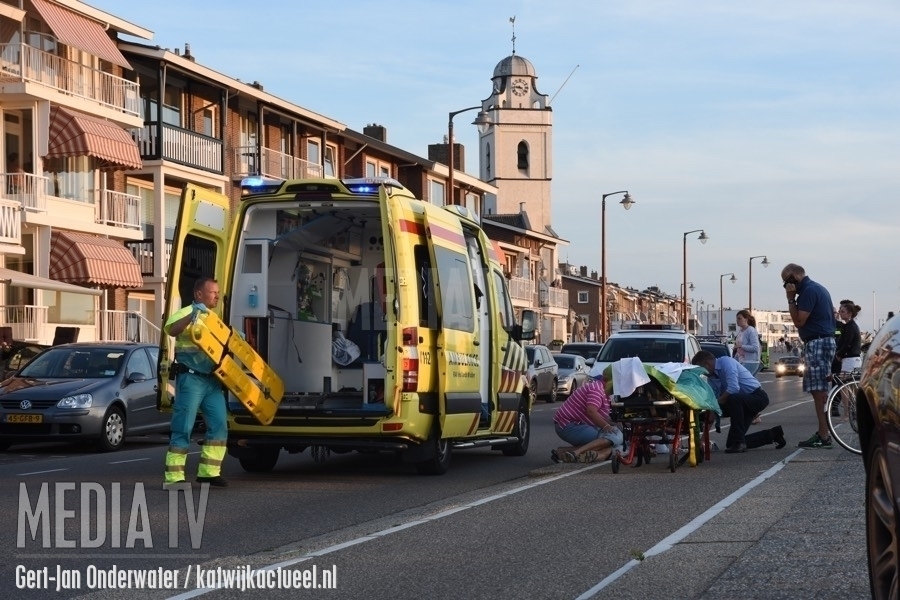 Fietser gewond na val op Boulevard Katwijk