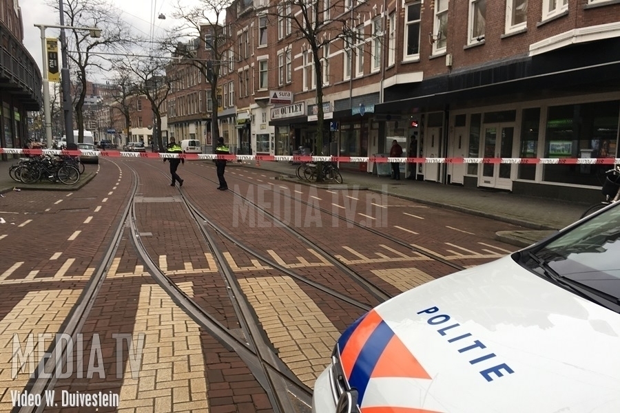Gewonde na schietpartij Nieuwe Binnenweg Rotterdam (video)