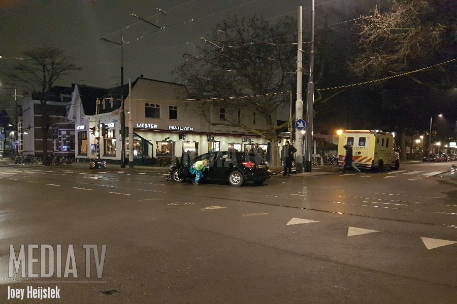 Tramverkeer gestremd na aanrijding Nieuwe Binnenweg Rotterdam