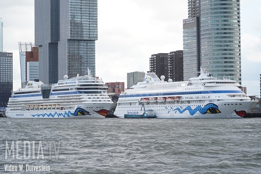 Cruiseseizoen 2019 geopend met twee cruiseschepen van Aida