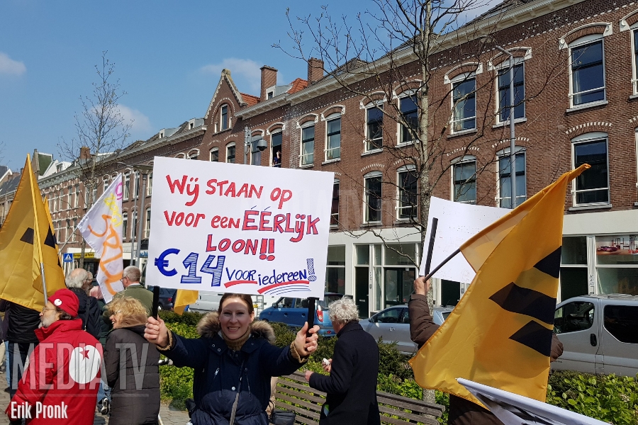 Protestmars in Rotterdam-Zuid voor een eerlijke verdeling van de rijkdom (video)