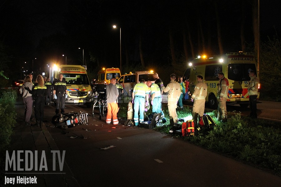 Meerdere gewonden bij botsing scooters Boszoom Rotterdam