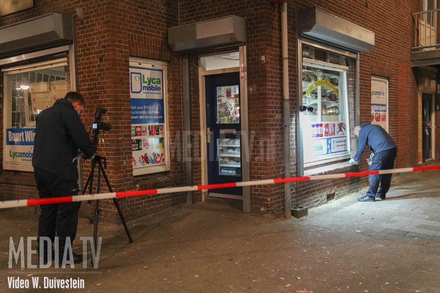 MediaTV - Buurtwinkel beschoten in Rotterdam Spangen (video)